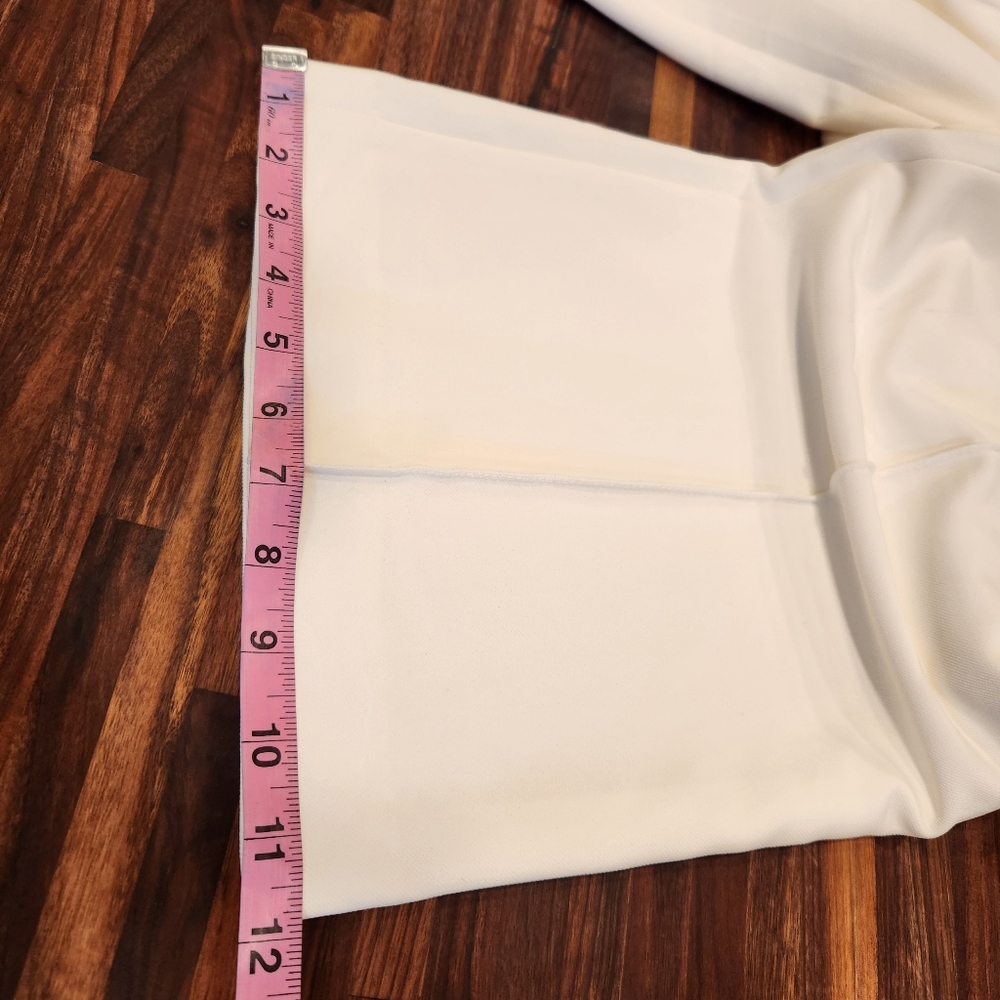 Karl Lagerfeld NWT White Straight Leg Pant - Picture 11 of 12